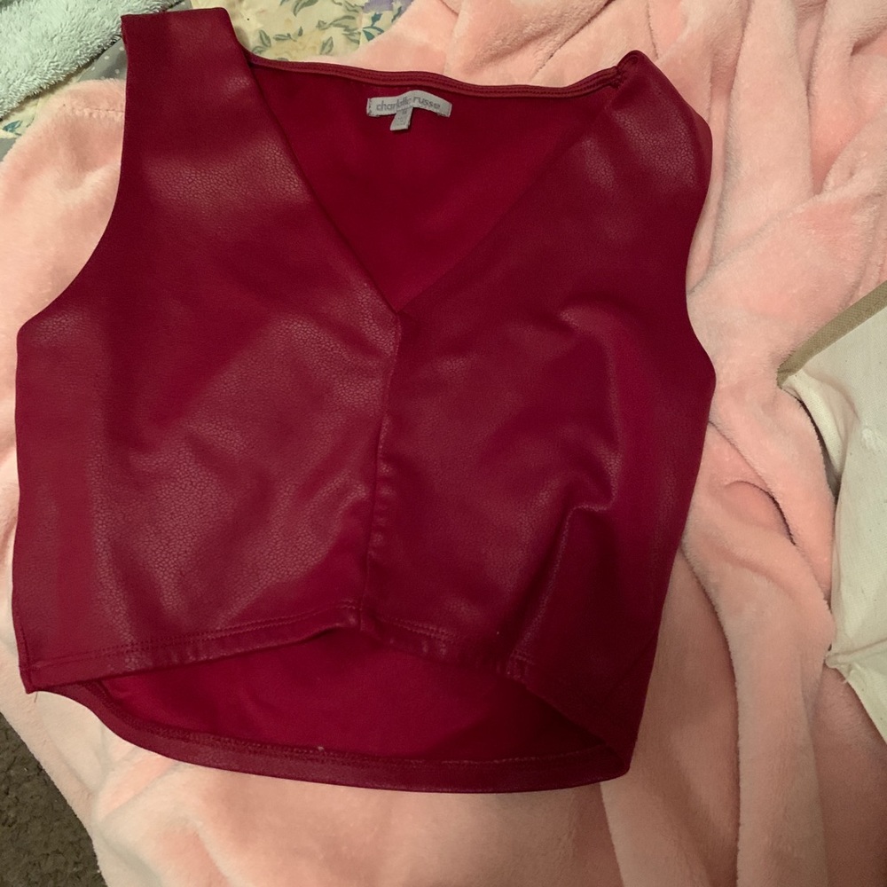 Maroon crop top